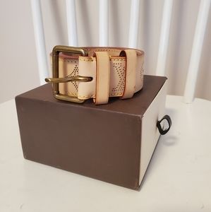 Louis Vuitton Vachetta Mahina belt size 90 | 36